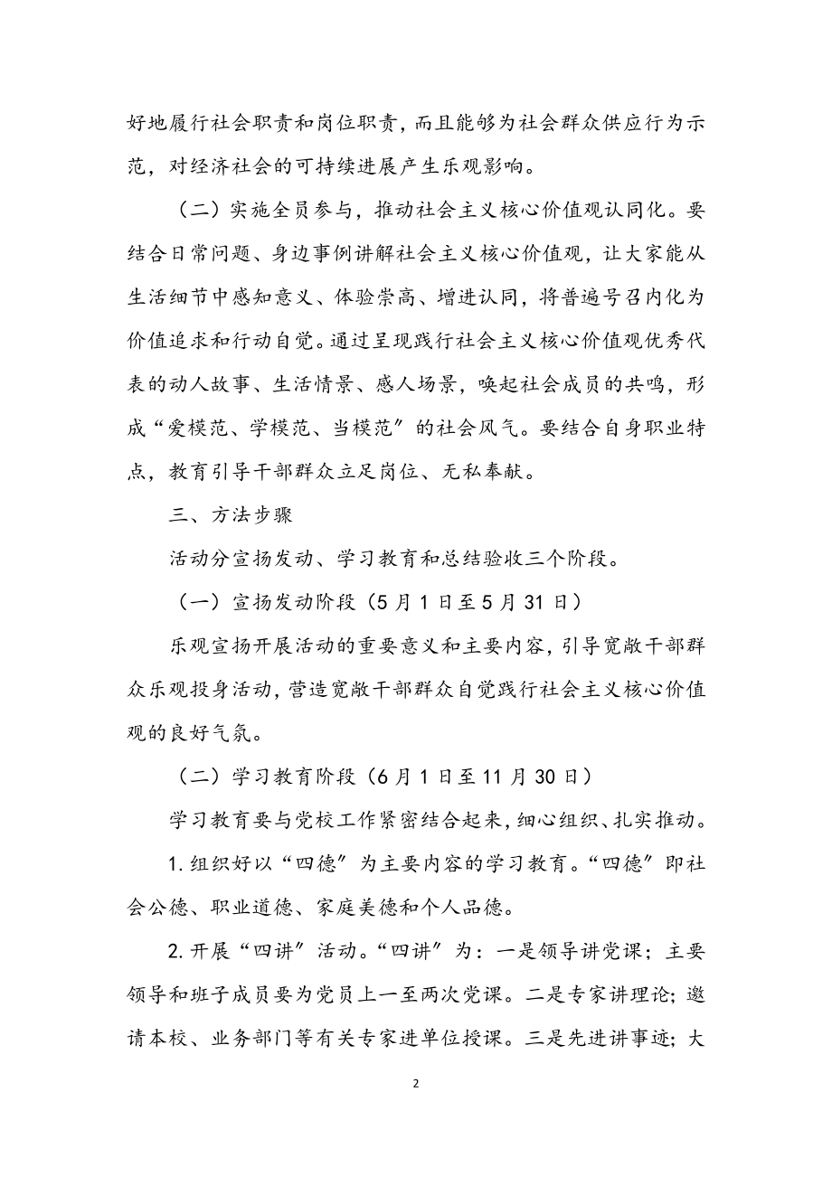 2023年社会主义核心价值观培育和践行工作方案.docx_第2页