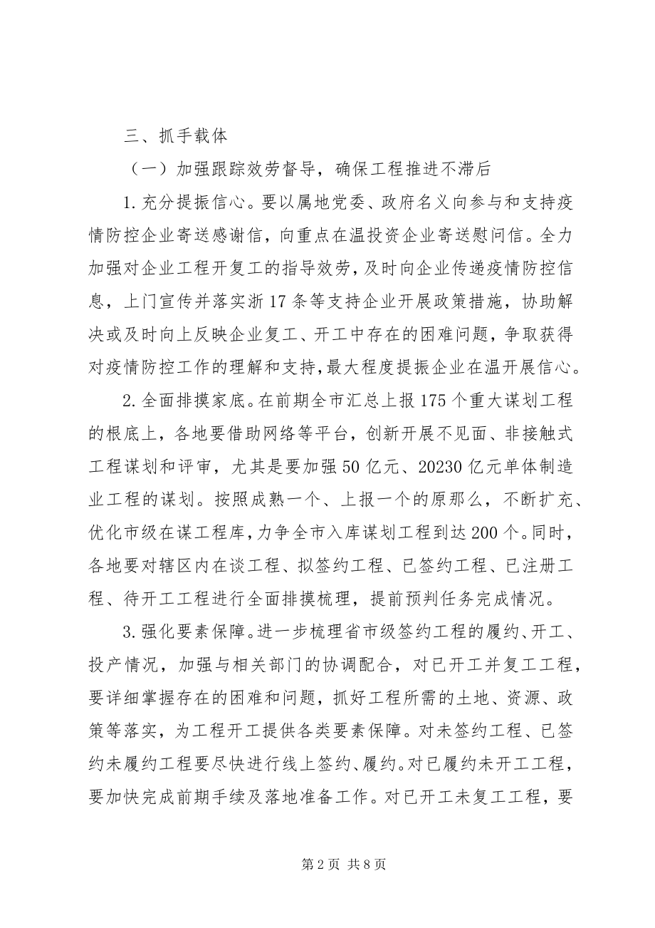 2023年新冠肺炎疫情期间招商引资工作方案.docx_第2页