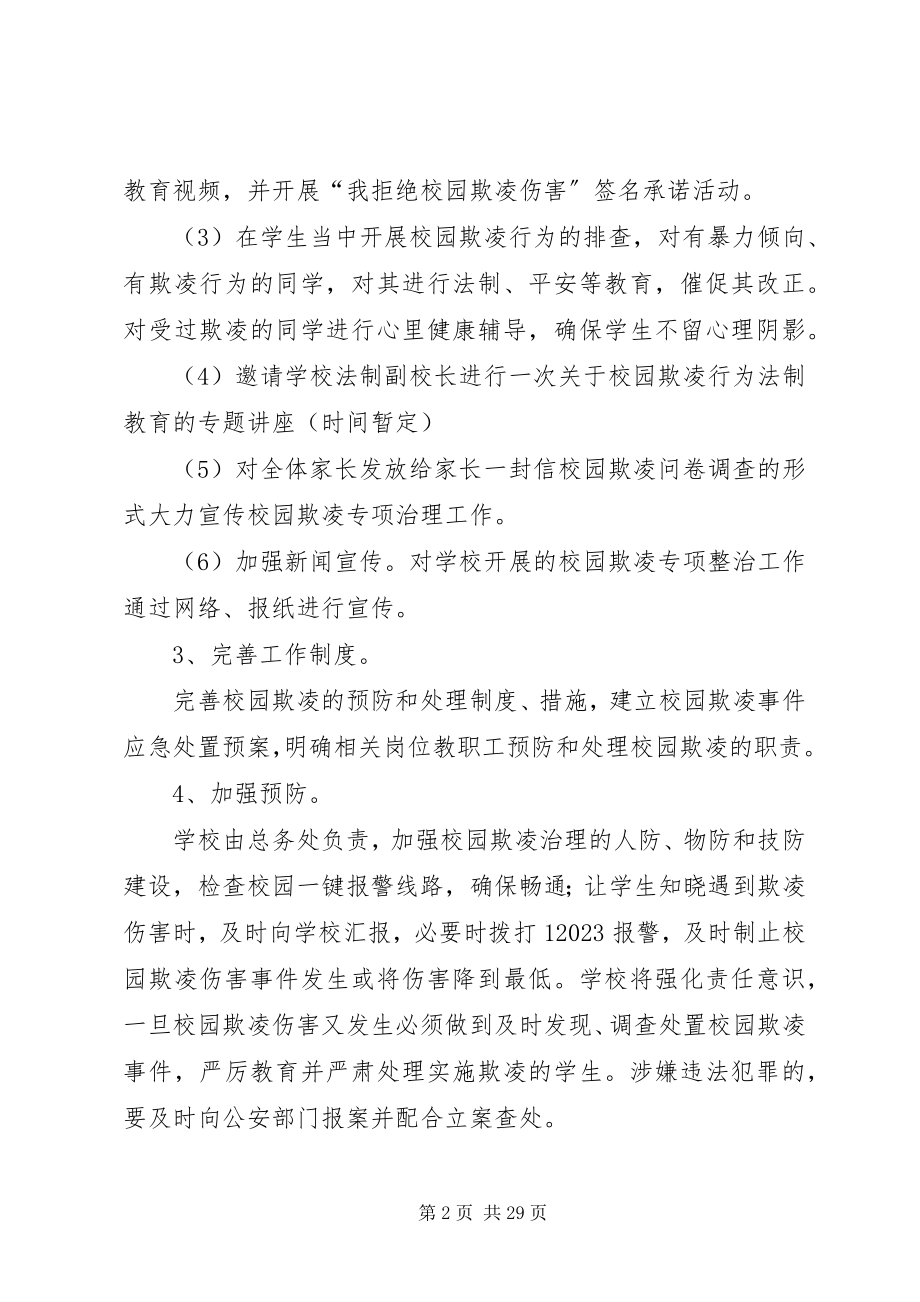 2023年校园欺凌专项治理工作方案.docx_第2页