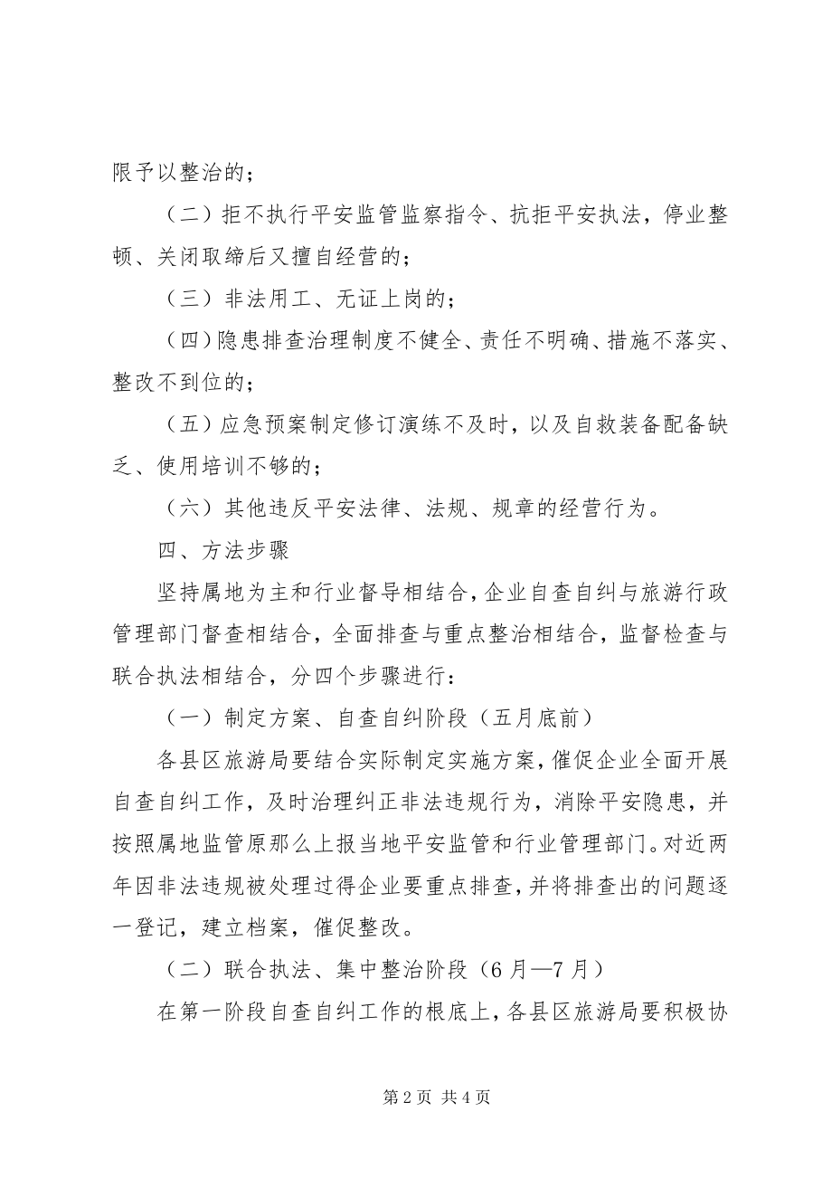 2023年旅游行业集中整治工作方案.docx_第2页