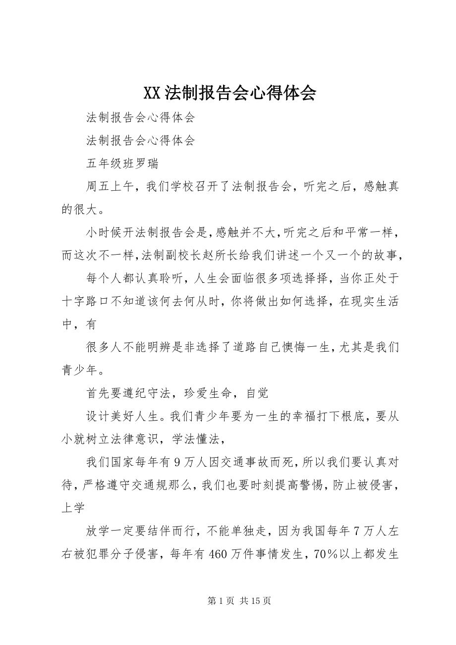 2023年XX法制报告会心得体会.docx_第1页