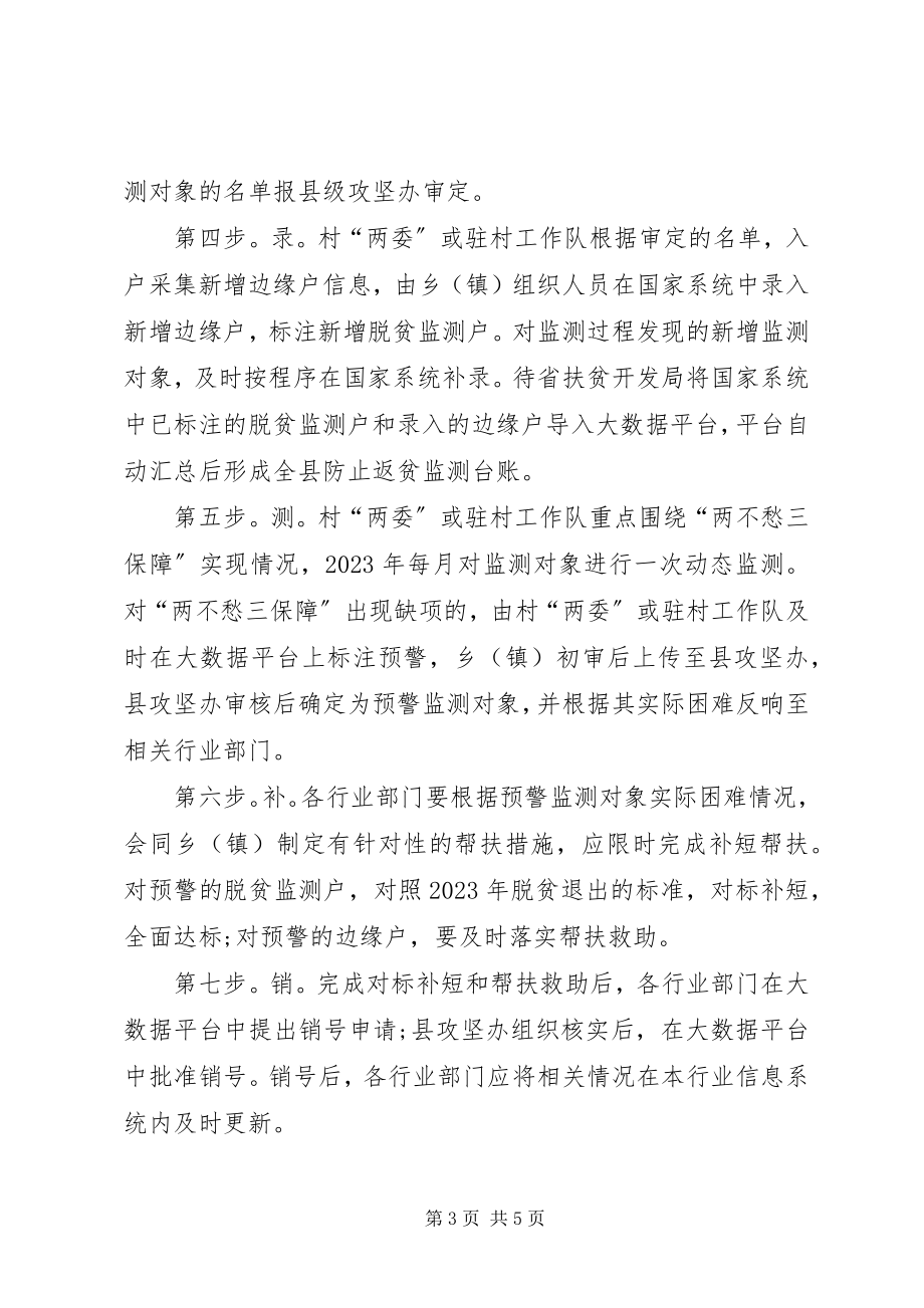 2023年防止返贫监测和帮扶工作方案.docx_第3页