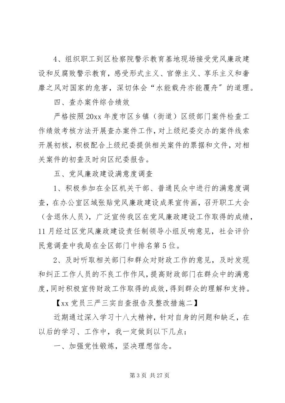 2023年XX党员三严三实自查报告及整改措施.docx_第3页