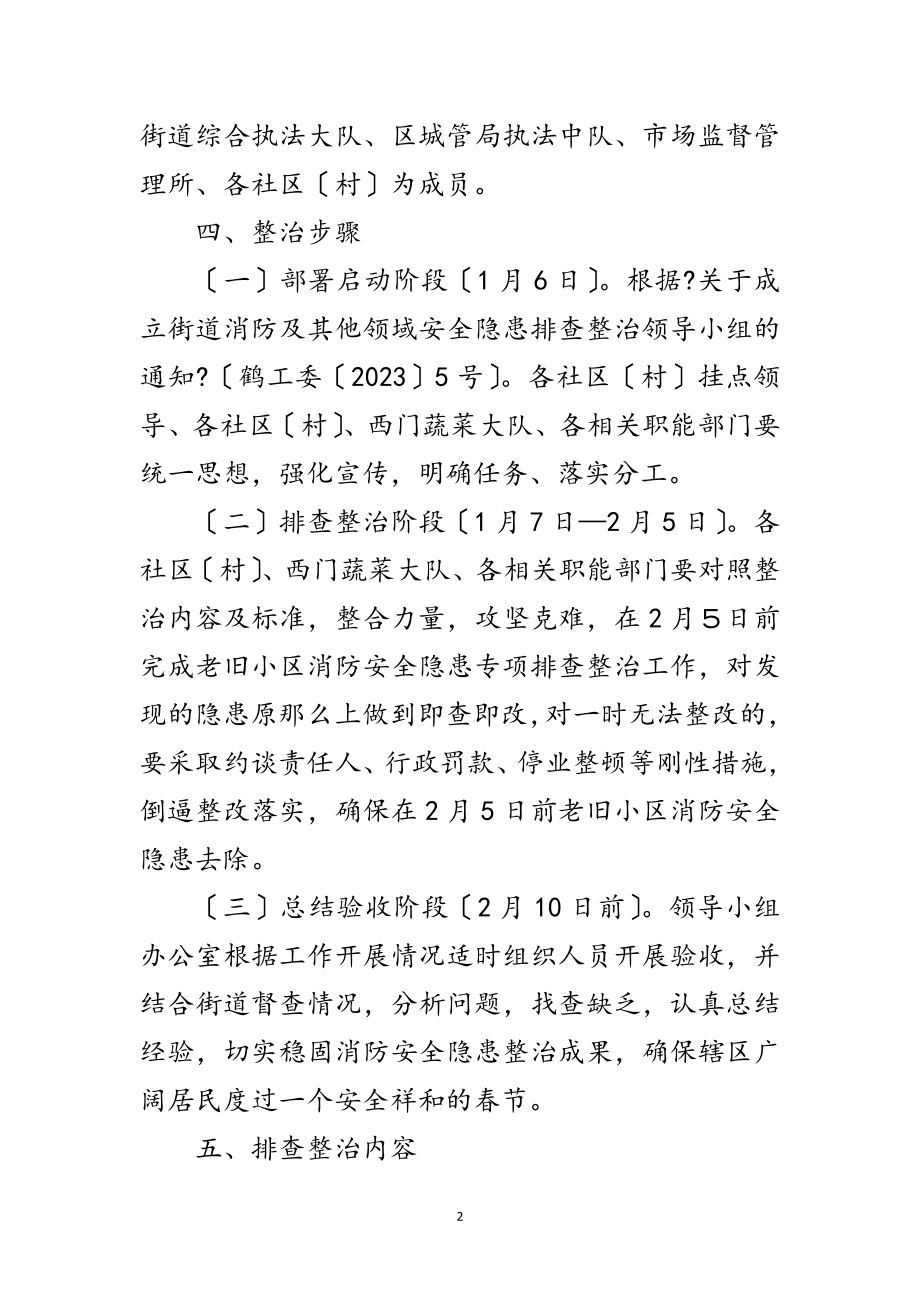 2023年老旧小区消防安全隐患排查工作方案范文.doc_第2页