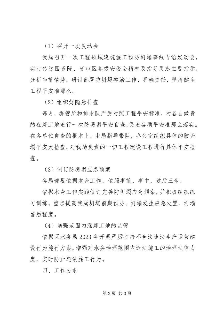 2023年水务局工程领域防治坍塌事故工作方案.docx_第2页