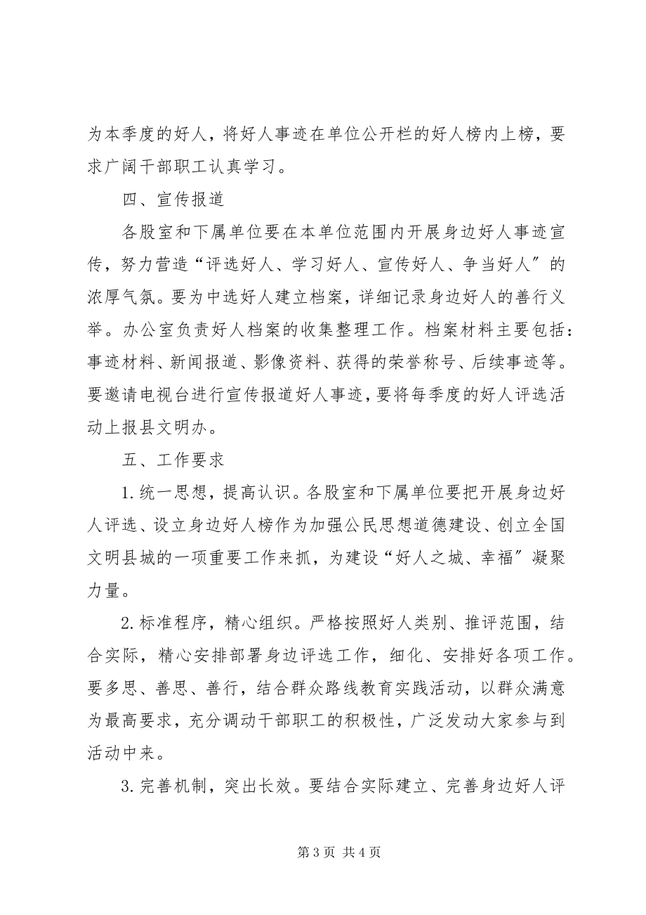 2023年民政局设立好人榜工作方案.docx_第3页