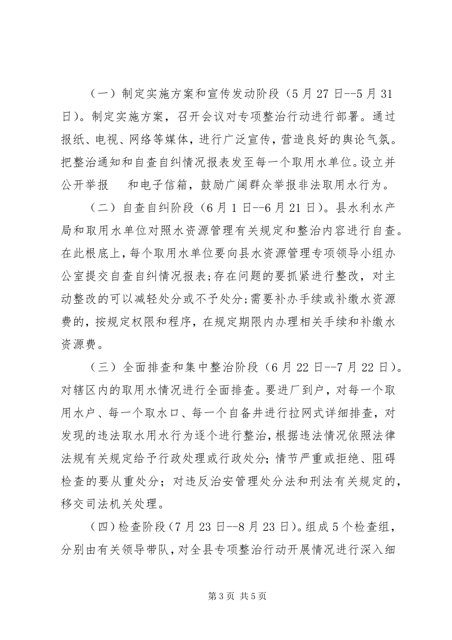 2023年水资源专项整顿工作方案.docx_第3页