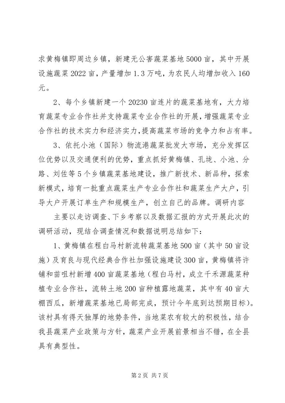 2023年XX县蔬菜产业发展调研报告.docx_第2页