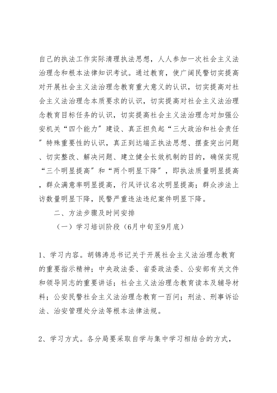 2023年铁路公安局社会主义法治理念教育工作方案 .doc_第2页