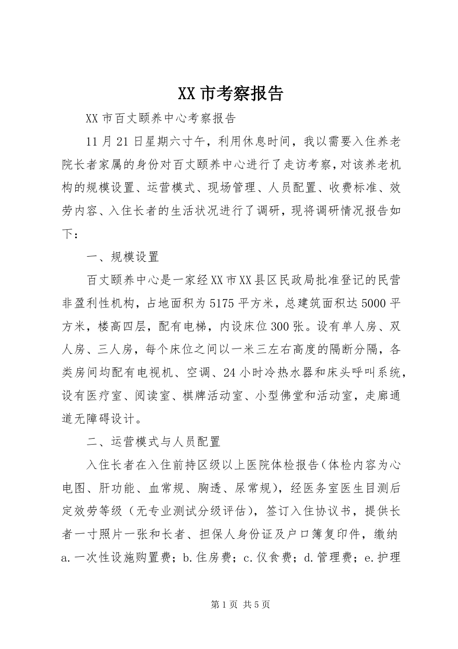 2023年XX市考察报告新编.docx_第1页