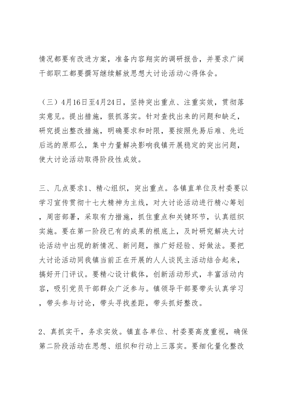 2023年解放思想大讨论活动第二阶段工作方案.doc_第3页