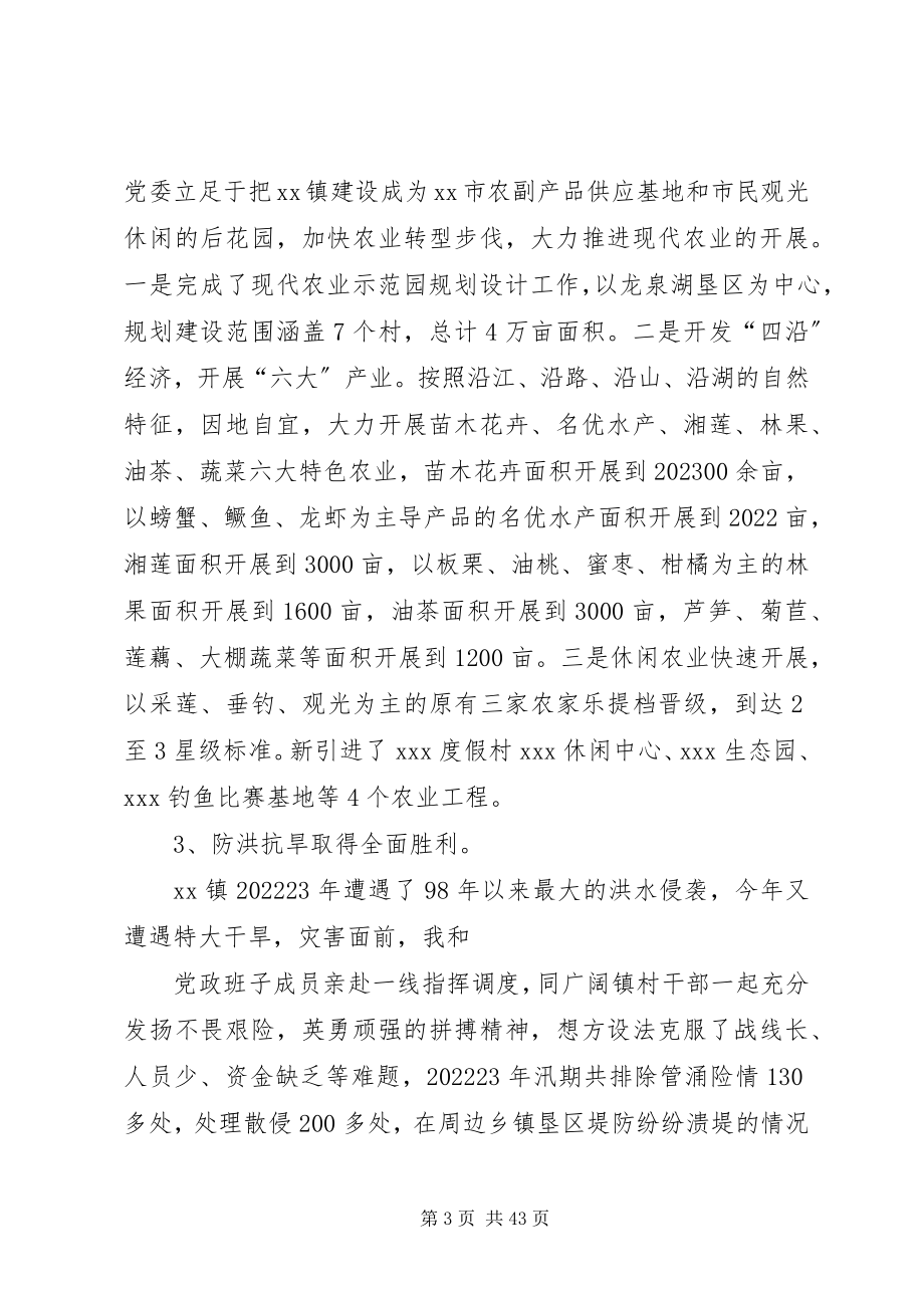 2023年XX乡镇党委书记述职述廉报告新编.docx_第3页