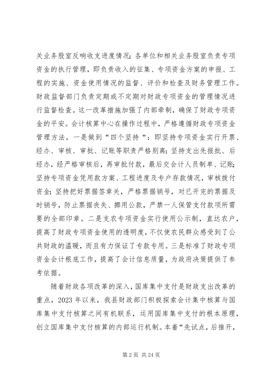 2023年xx县财政专项资金管理情况调研报告.docx_第2页