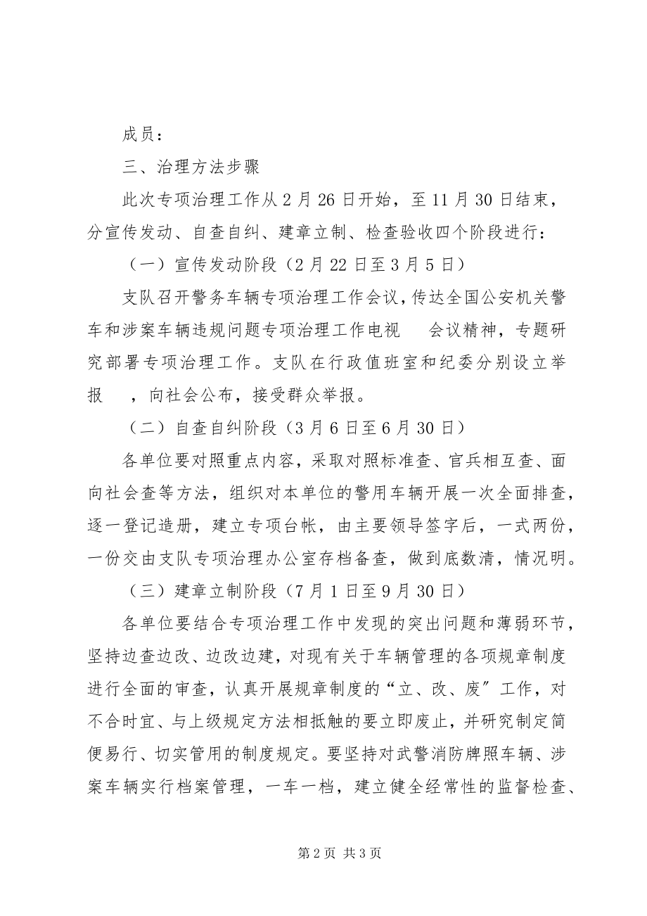 2023年警用车辆专项治理工作方案.docx_第2页