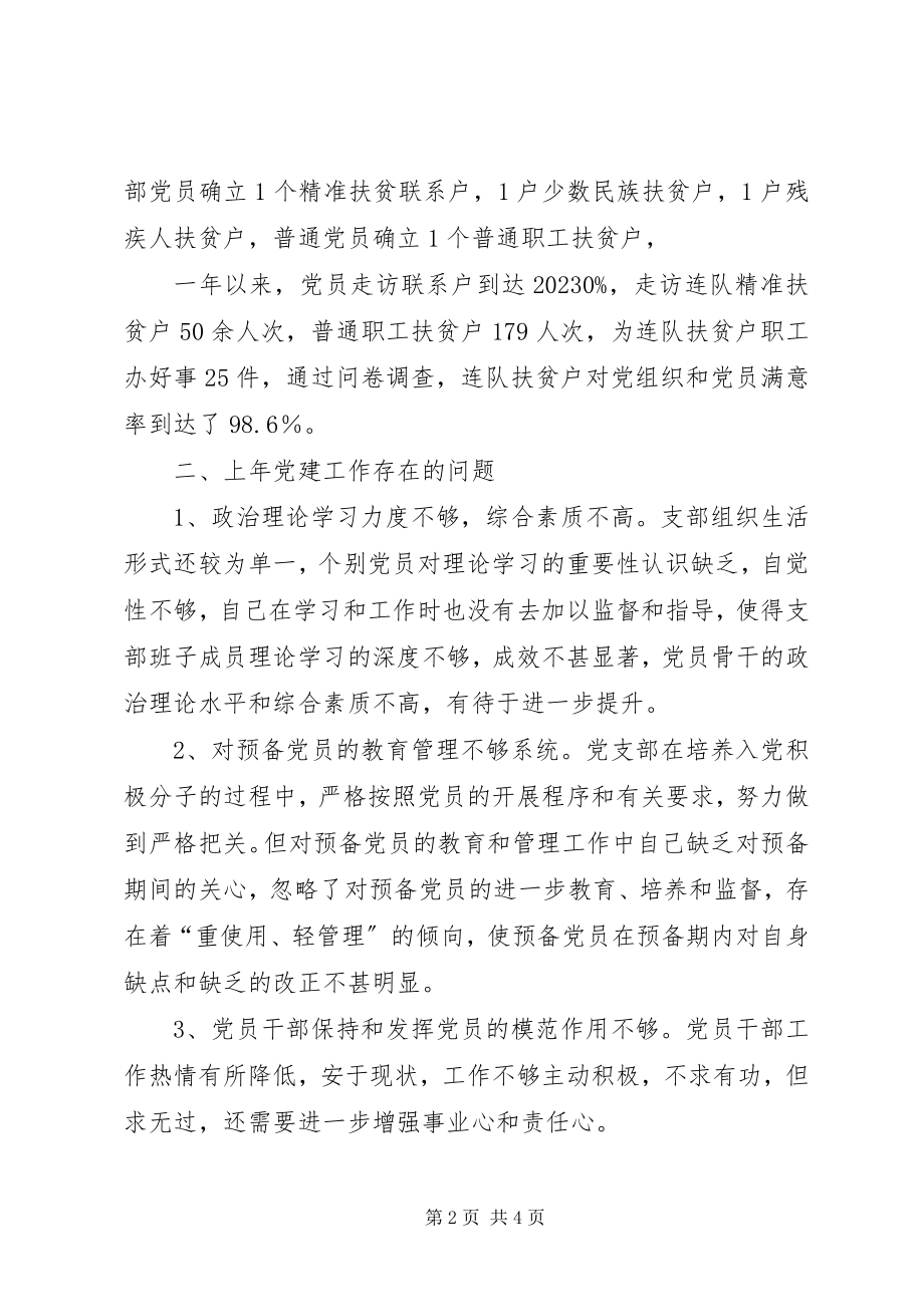 2023年XX党支部书记度党建工作述职报告新编.docx_第2页