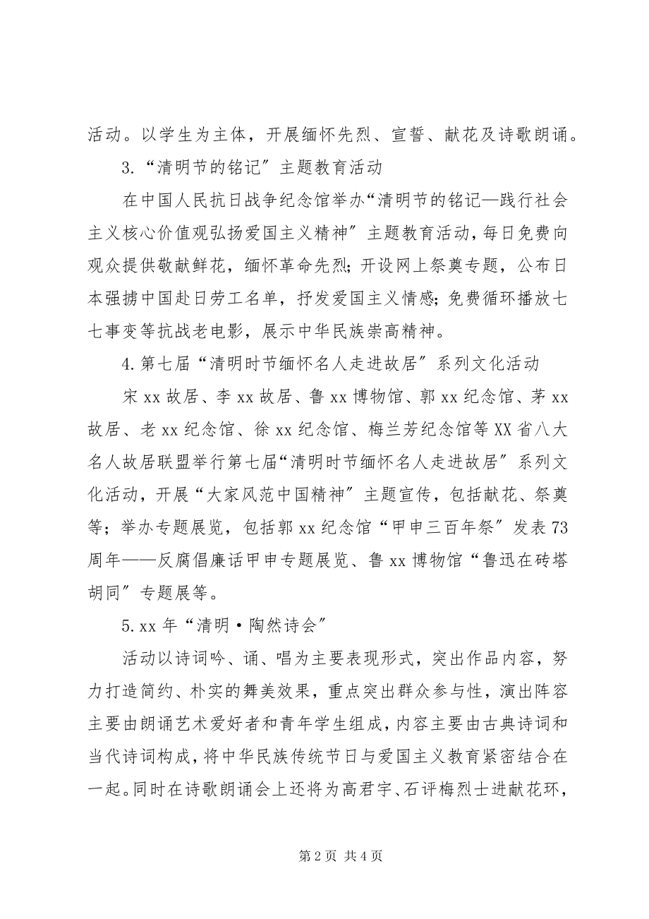 2023年清明节系列宣传文化活动工作方案.docx_第2页