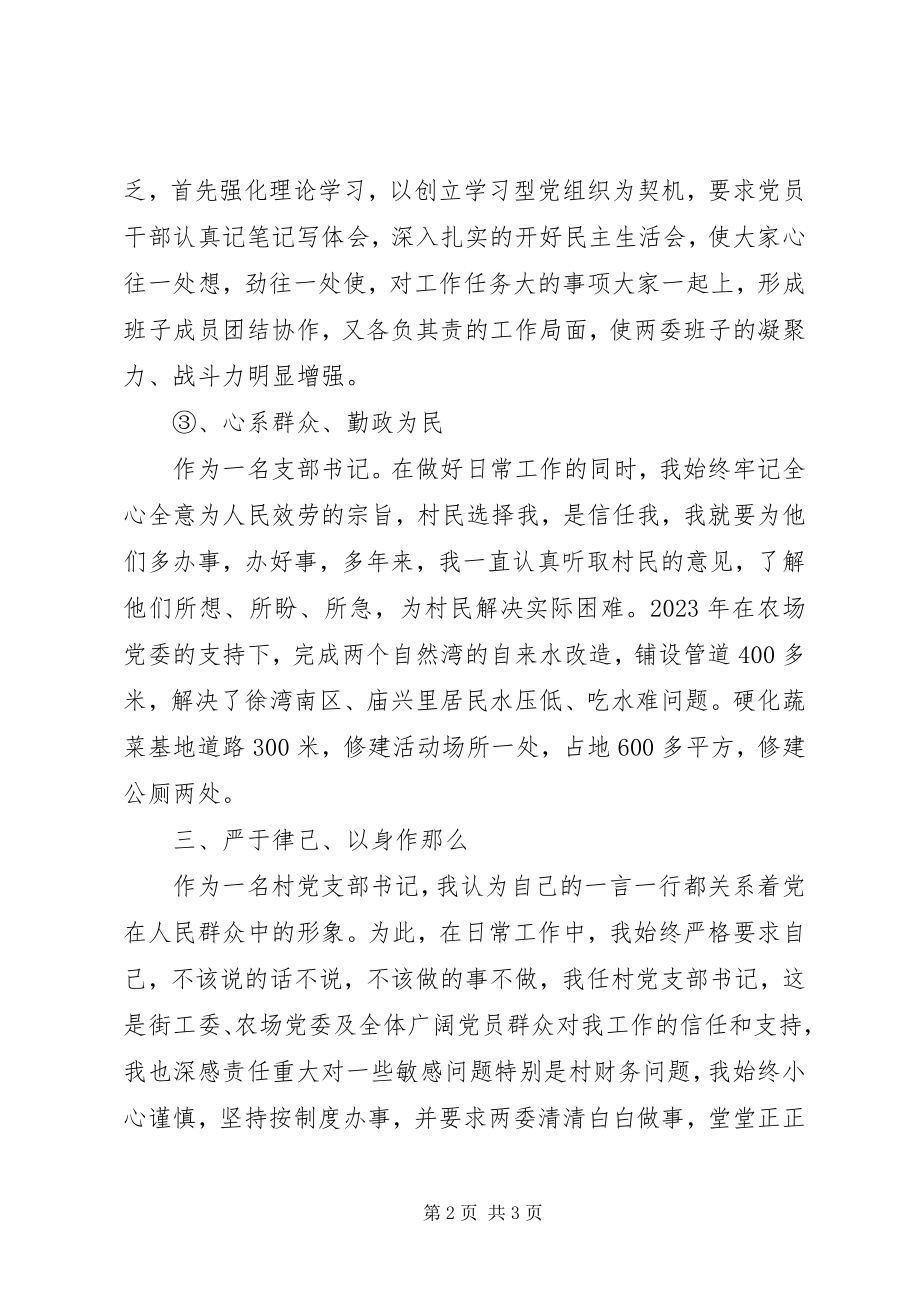 2023年XX村支部书记述职报告.docx_第2页