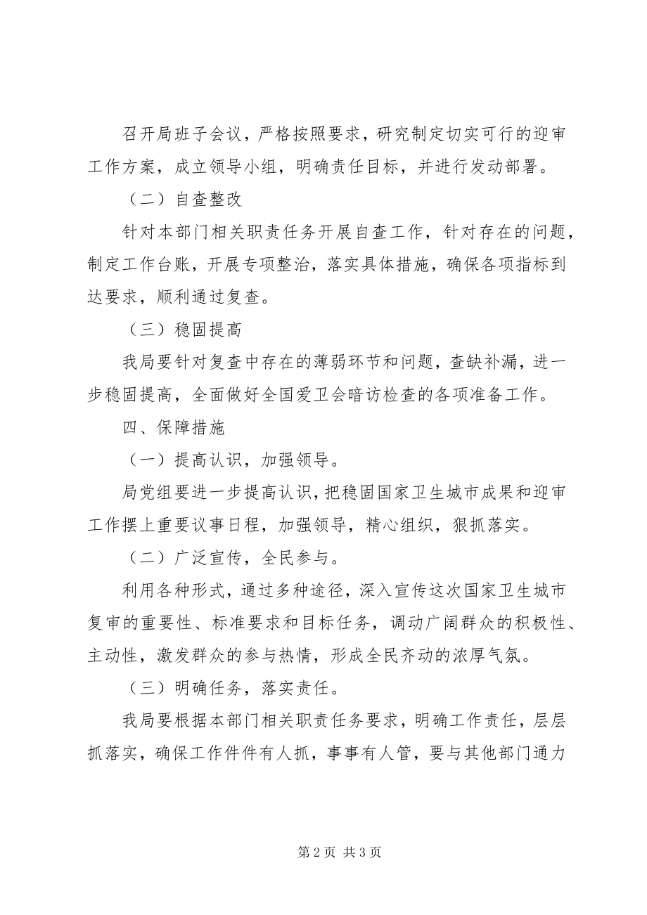 2023年环保局迎接国家级卫生县城综合复审工作方案.docx_第2页