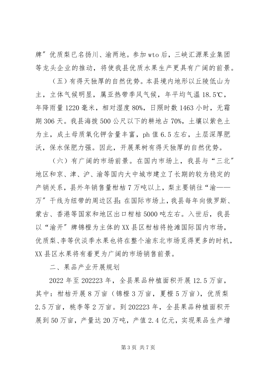 2023年XX县区果品产业发展规划的调研报告2新编.docx_第3页