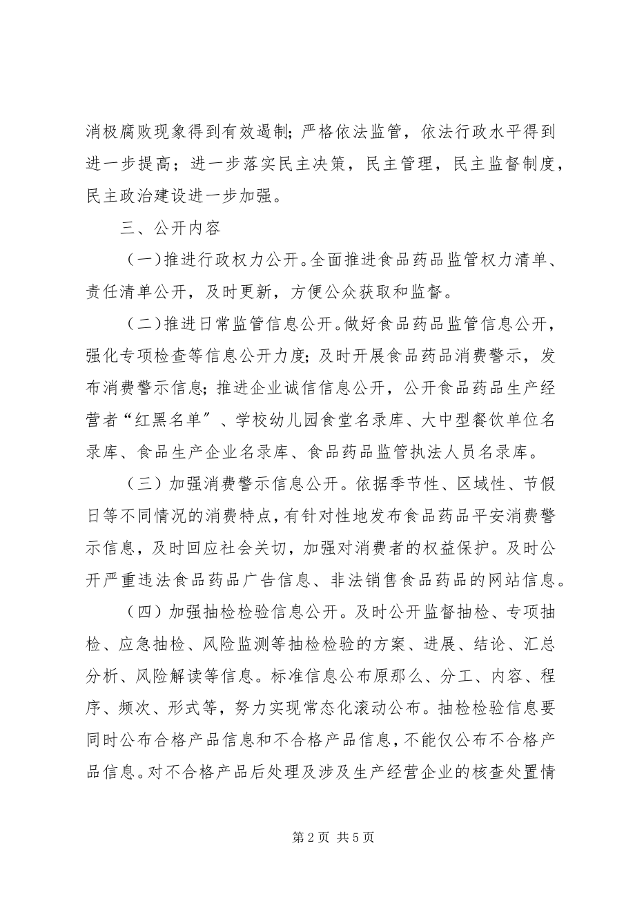 2023年食药监局政务公开工作方案.docx_第2页