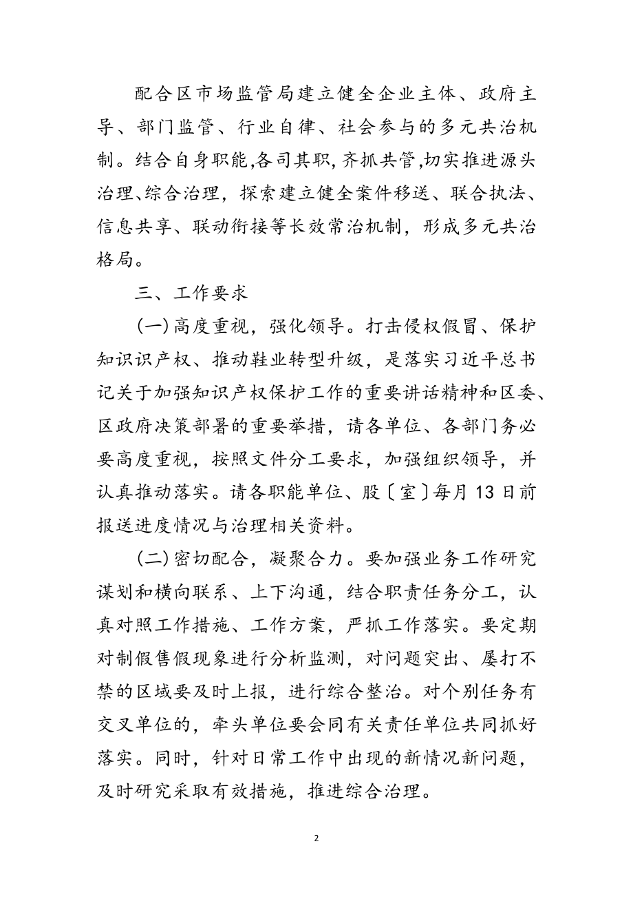 2023年鞋业制假售假力促产业转型工作方案范文.doc_第2页