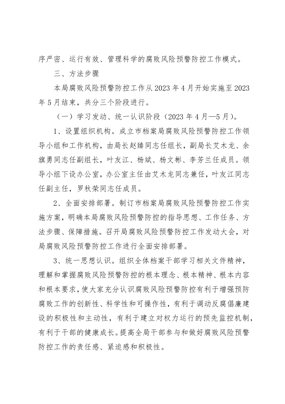 2023年档案局腐败预警工作方案新编.docx_第2页