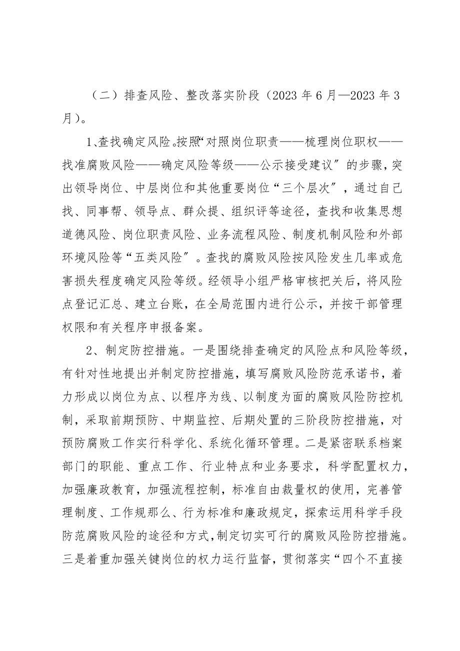 2023年档案局腐败预警工作方案新编.docx_第3页