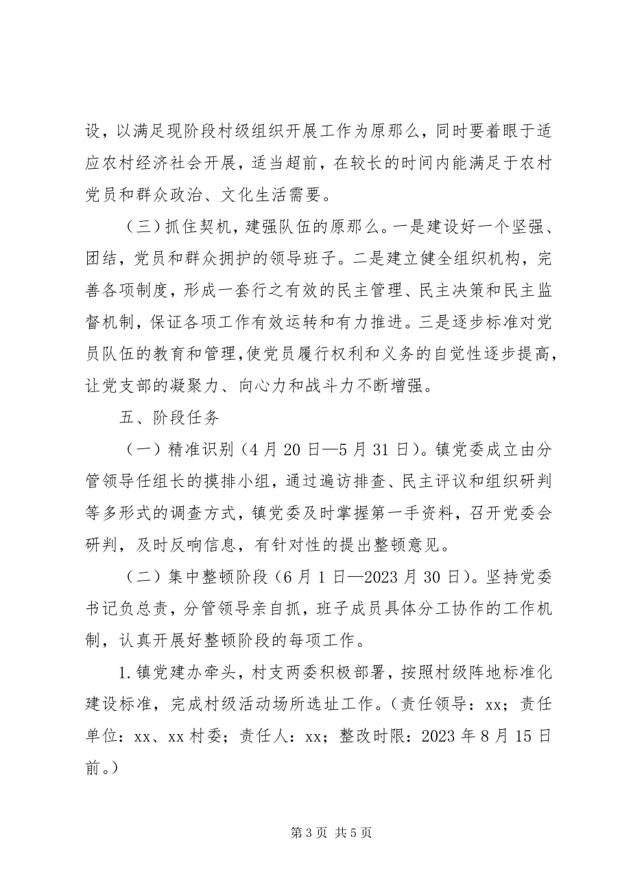 2023年整顿某村后进党组织的工作方案.docx_第3页