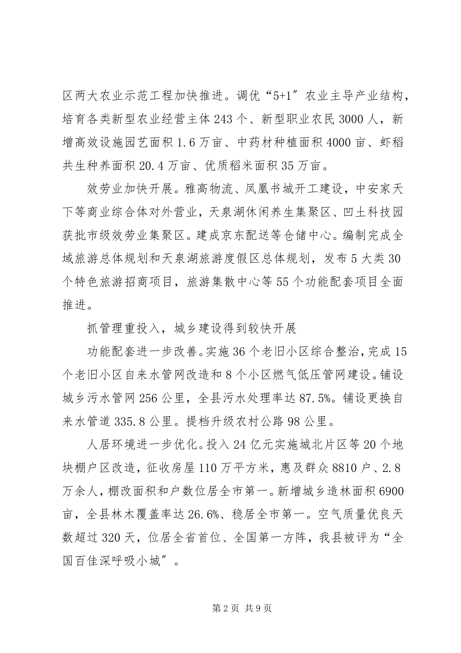 2023年XX县区政府工作报告（摘要）.docx_第2页