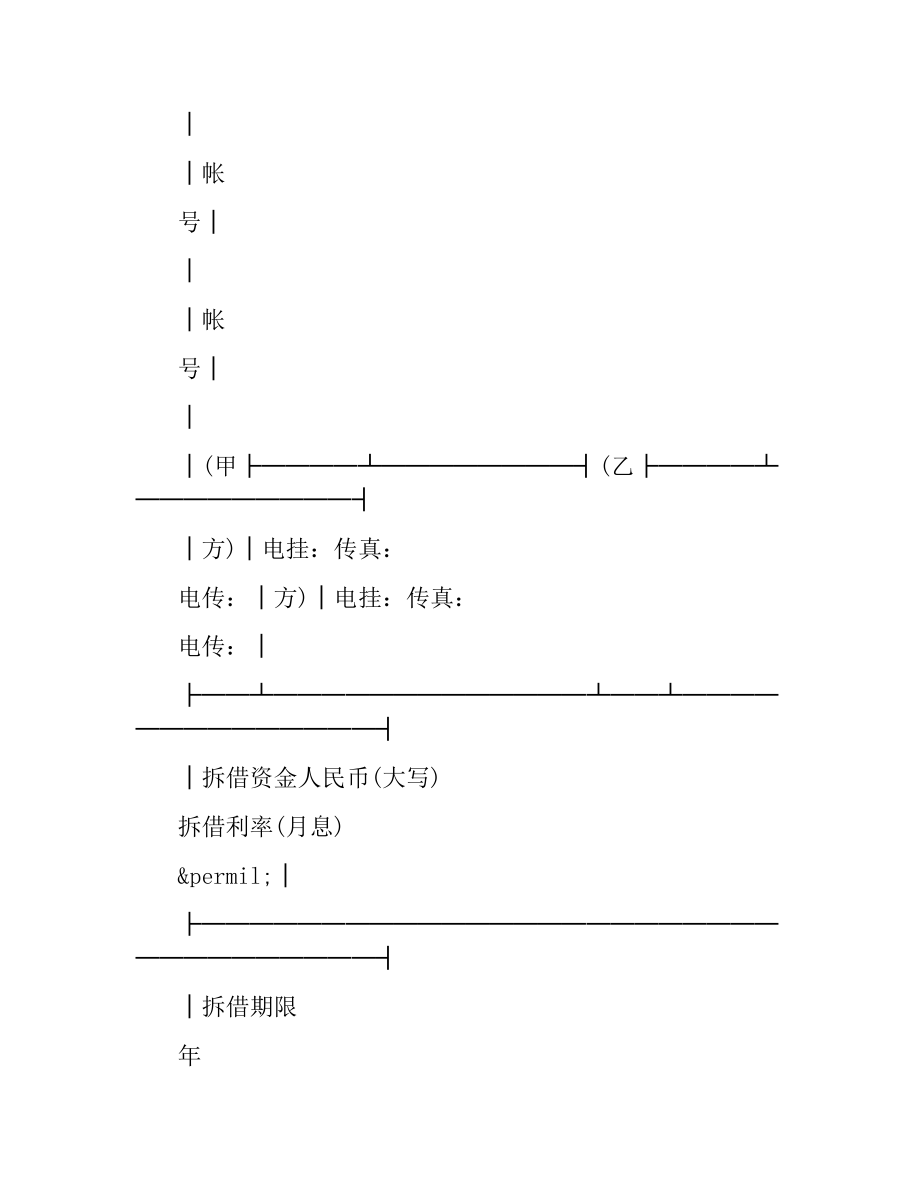 资金拆借金融合同模板.docx_第2页