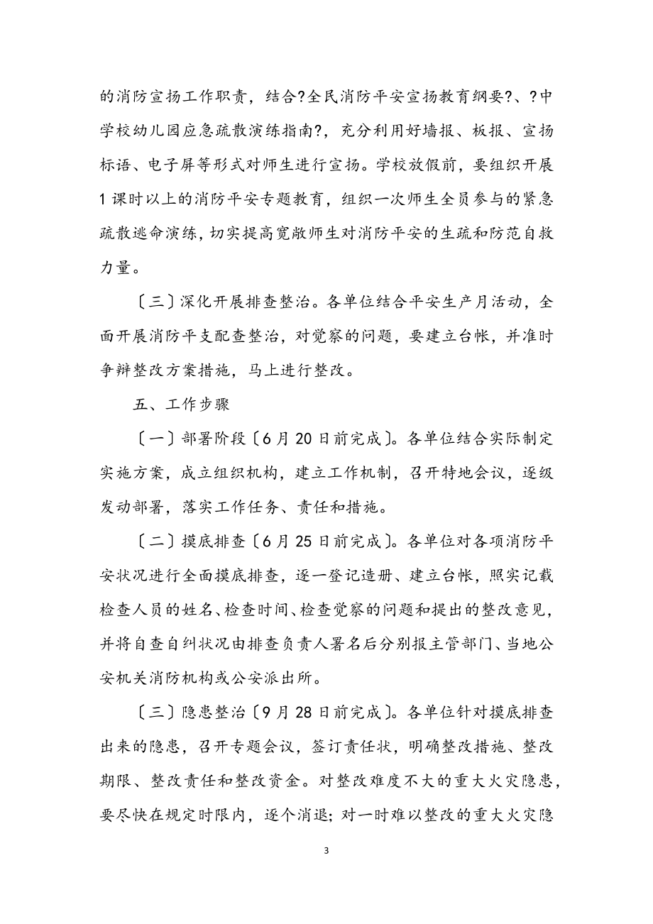 2023年火灾隐患整治及安全管理工作方案5篇.docx_第3页