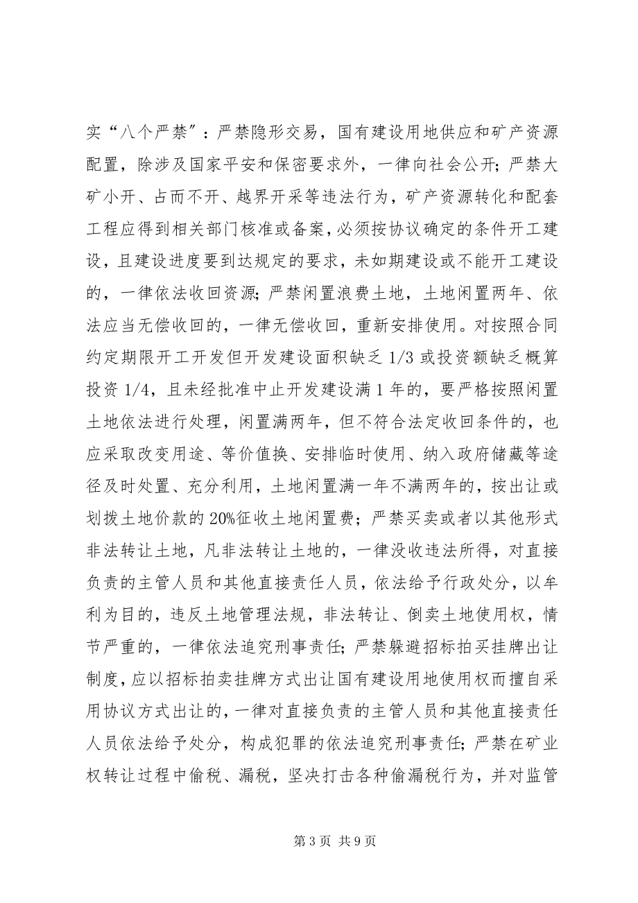 2023年矿产资源配置领域问题专治工作方案.docx_第3页