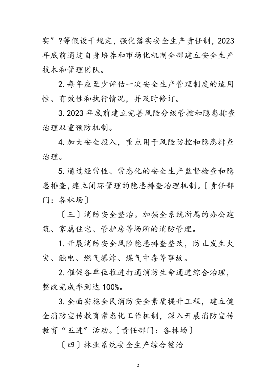 2023年林业局安全生产专项整治工作方案范文.doc_第2页