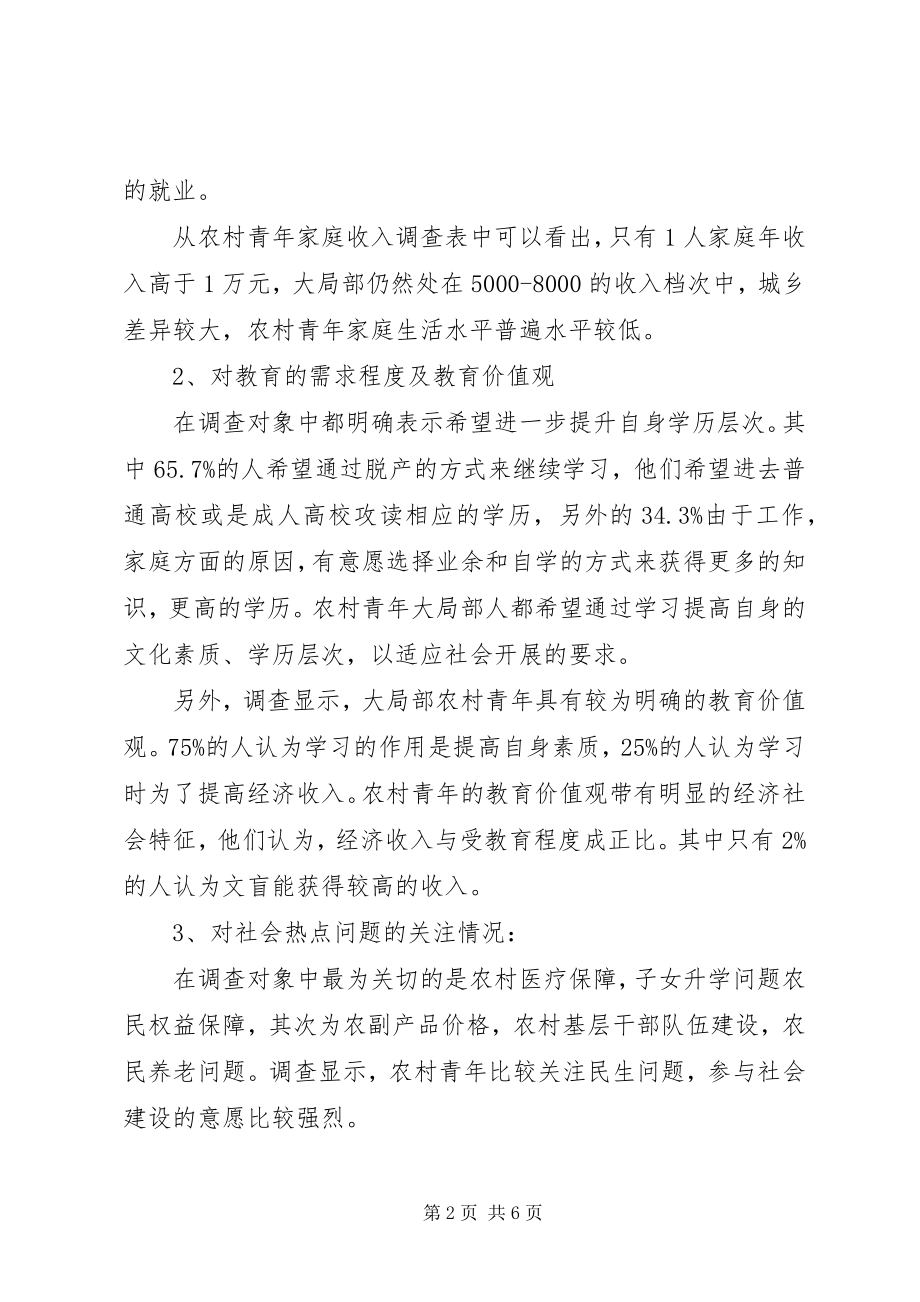 2023年XX县区农村青年学习需求调查的报告.docx_第2页