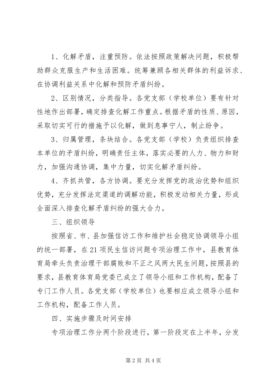 2023年民生信访访问题专项治理工作方案.docx_第2页