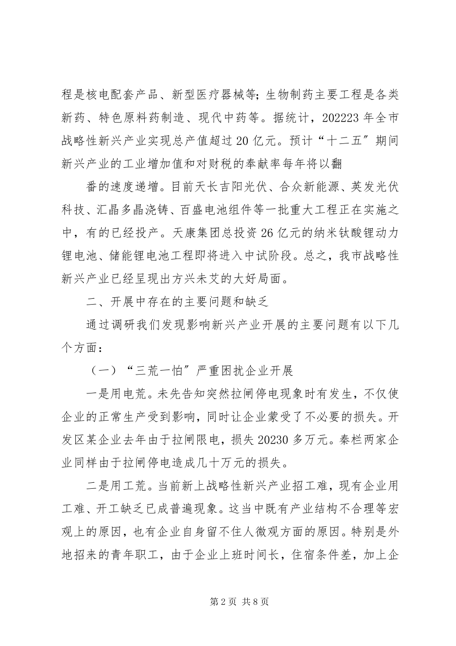 2023年XX县区战略性新兴产业发展情况的调研报告新编.docx_第2页