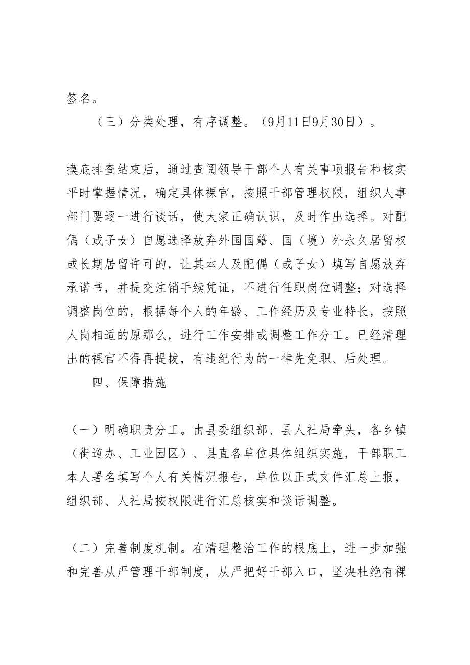 2023年清理调整裸官专项整治工作方案 .doc_第3页