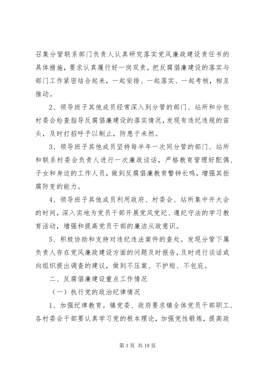 2023年乡镇反腐倡廉自查报告.docx_第3页