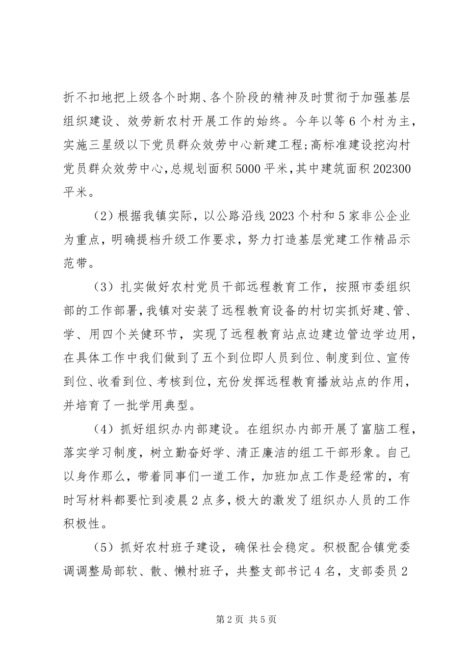 2023年上半年乡镇党委个人工作述职报告.docx_第2页