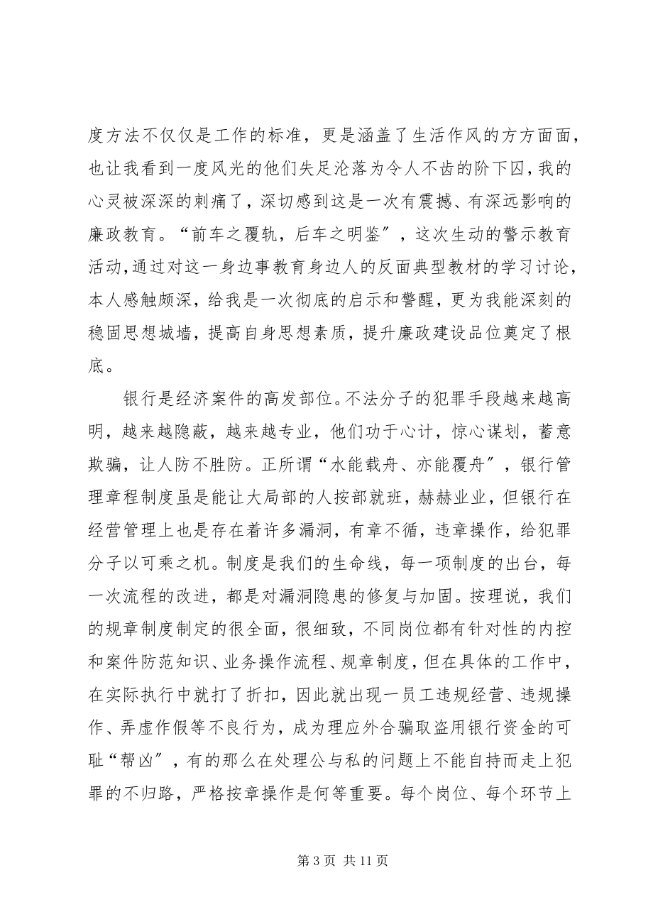 2023年《国有控股商业银行违规违纪案例与分析》学习心得五篇模版.docx_第3页