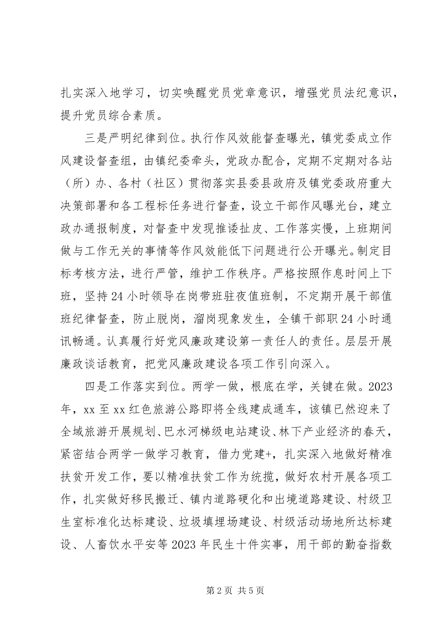 2023年乡镇两学一做的自查报告.docx_第2页