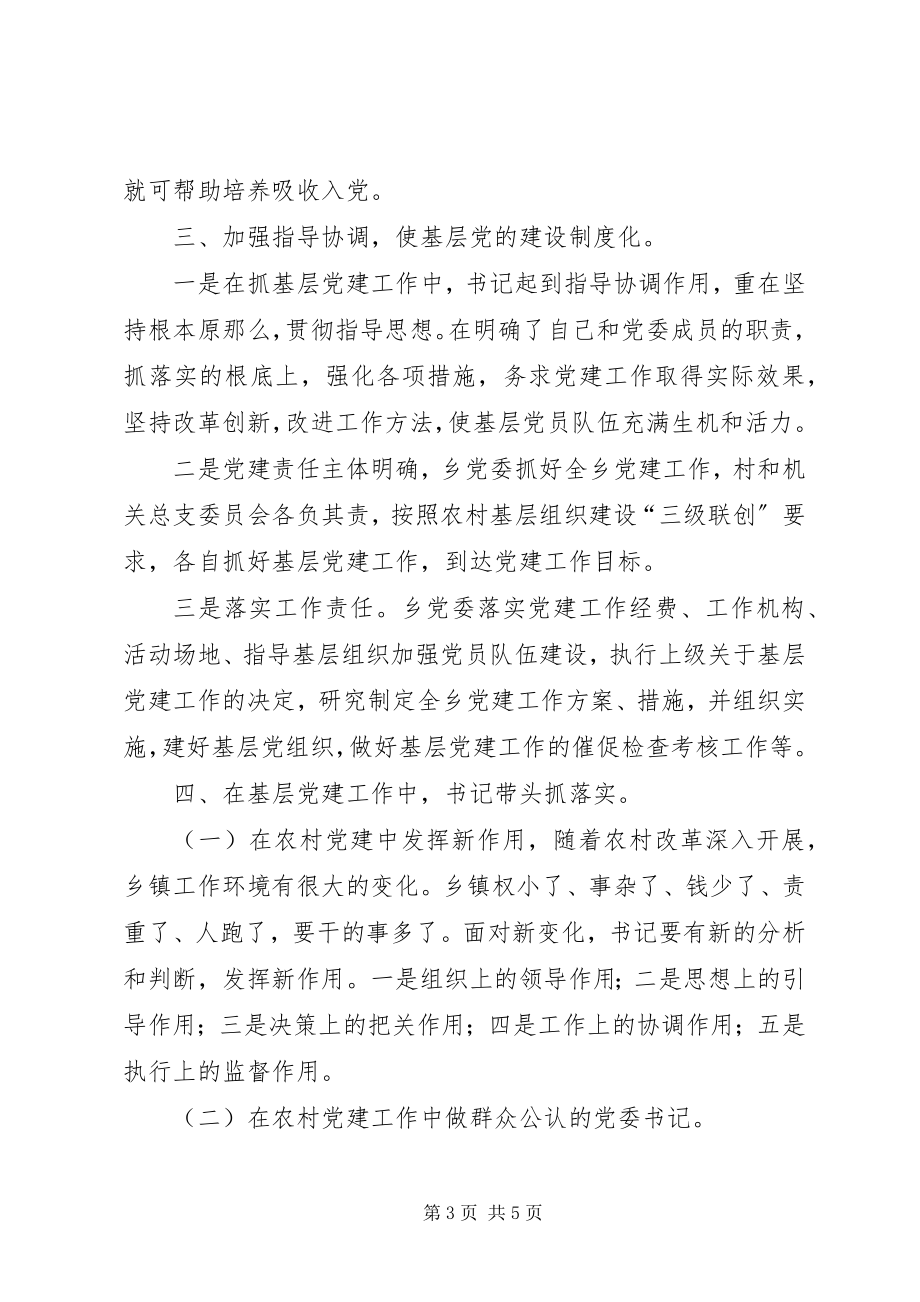 2023年乡书记党建工作述职报告.docx_第3页