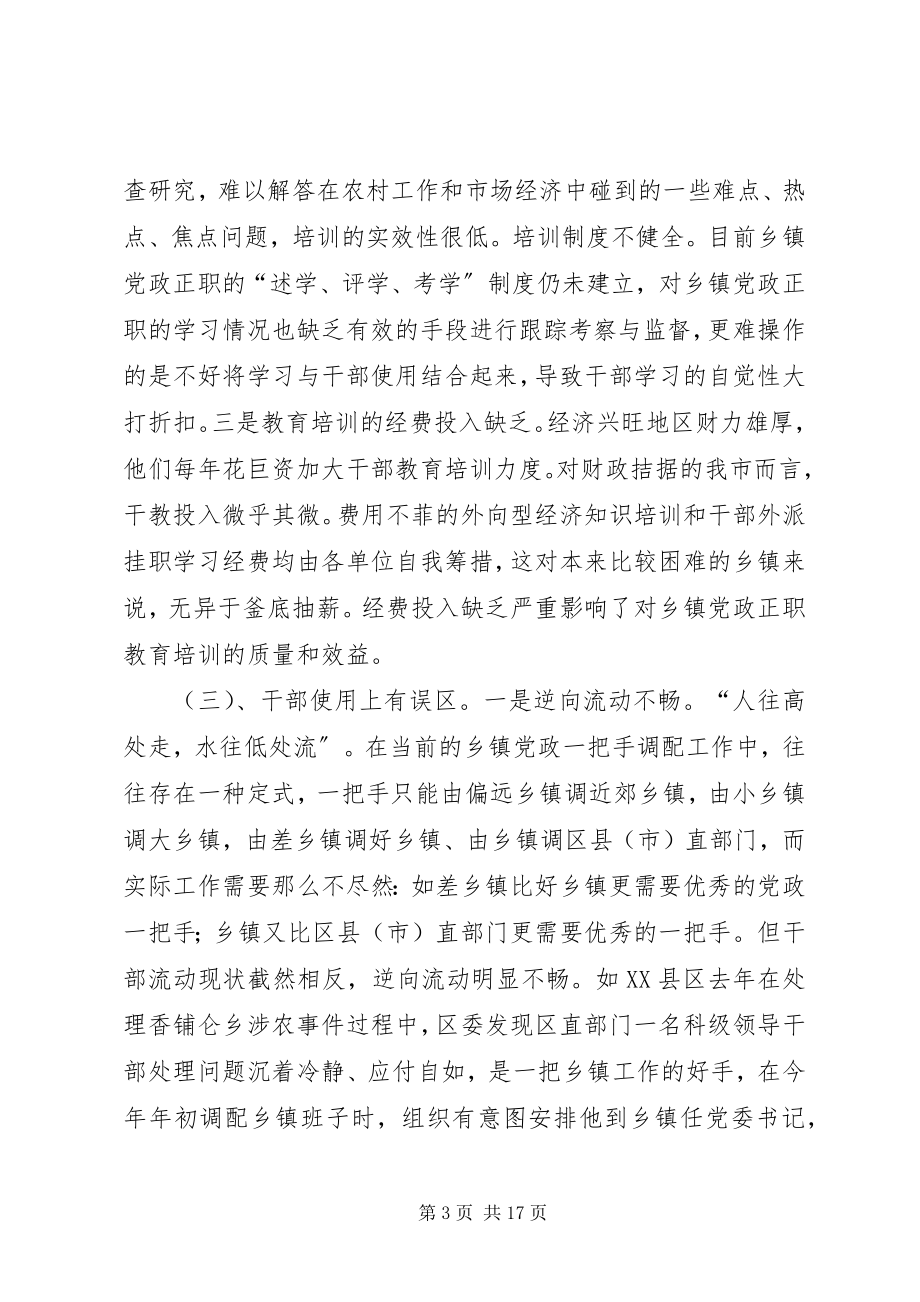 2023年乡镇街道党政正职管理研究报告.docx_第3页