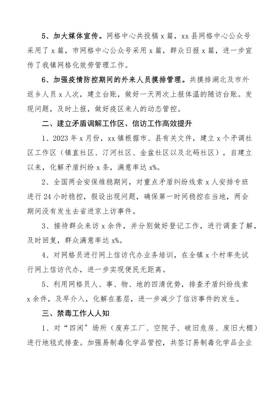 2023年乡镇网格化管理工作总结工作汇报报告.docx_第2页