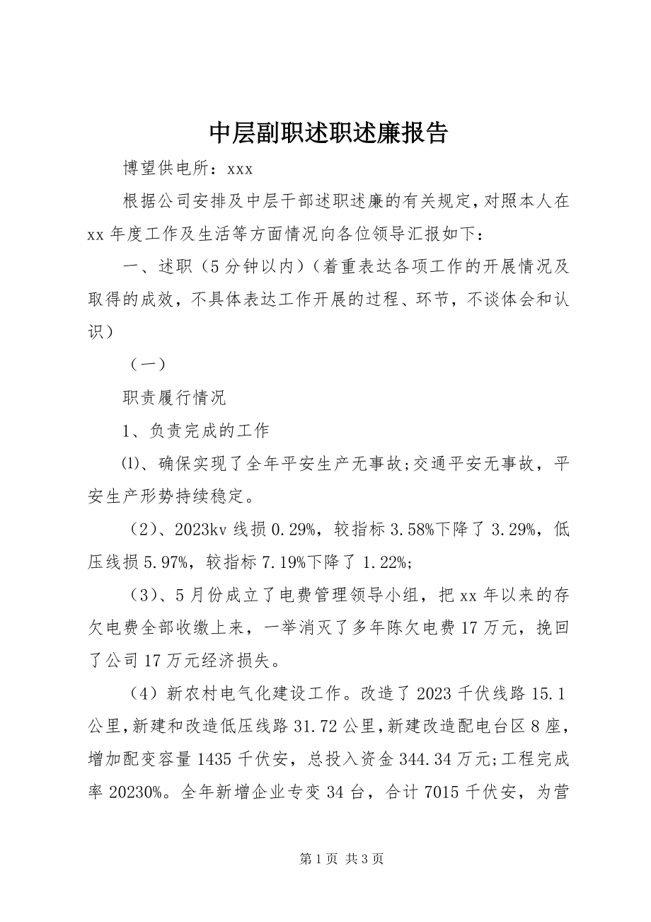 2023年中层副职述职述廉报告.docx_第1页