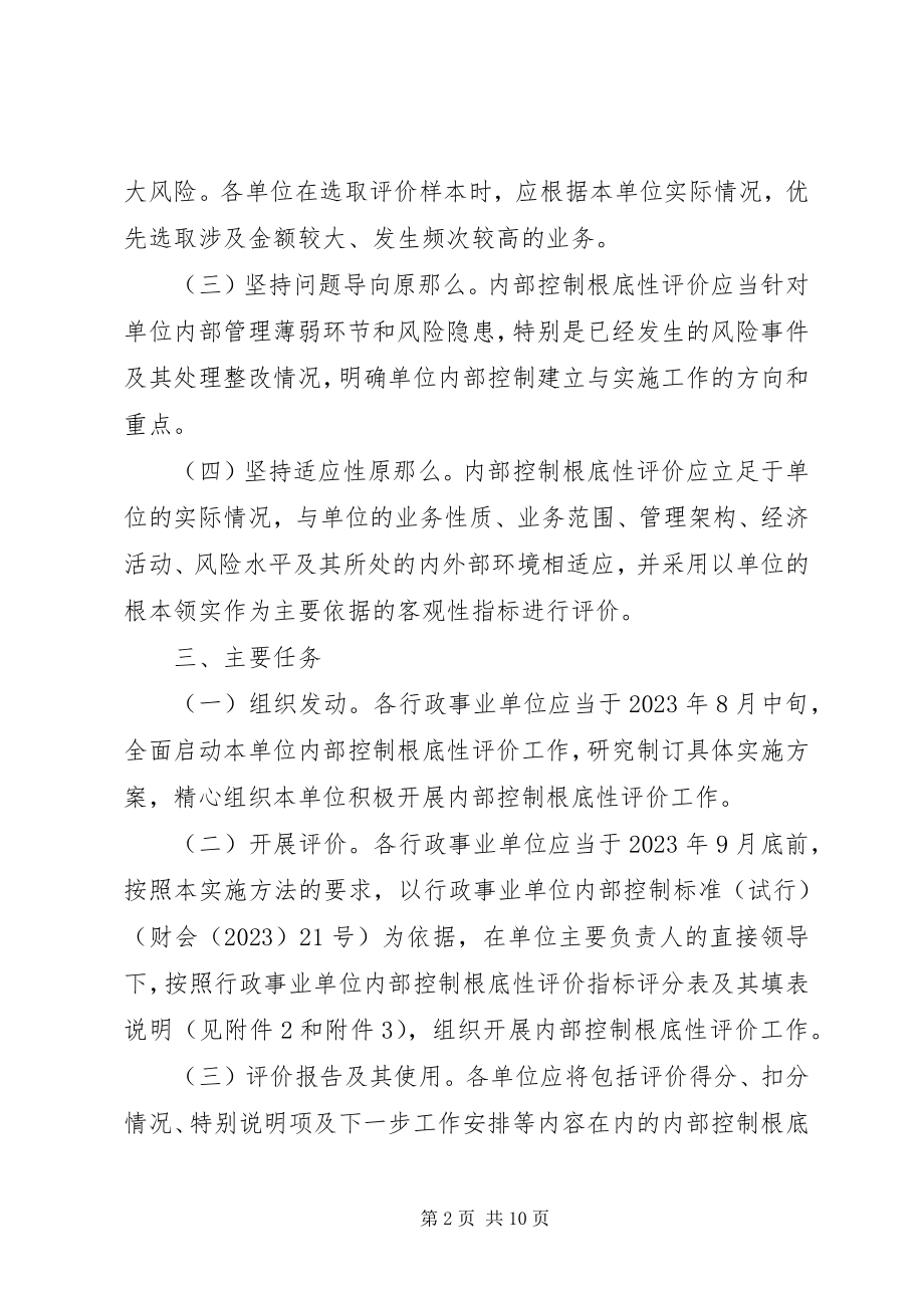 2023年事业单位内部控制自我评价报告.docx_第2页