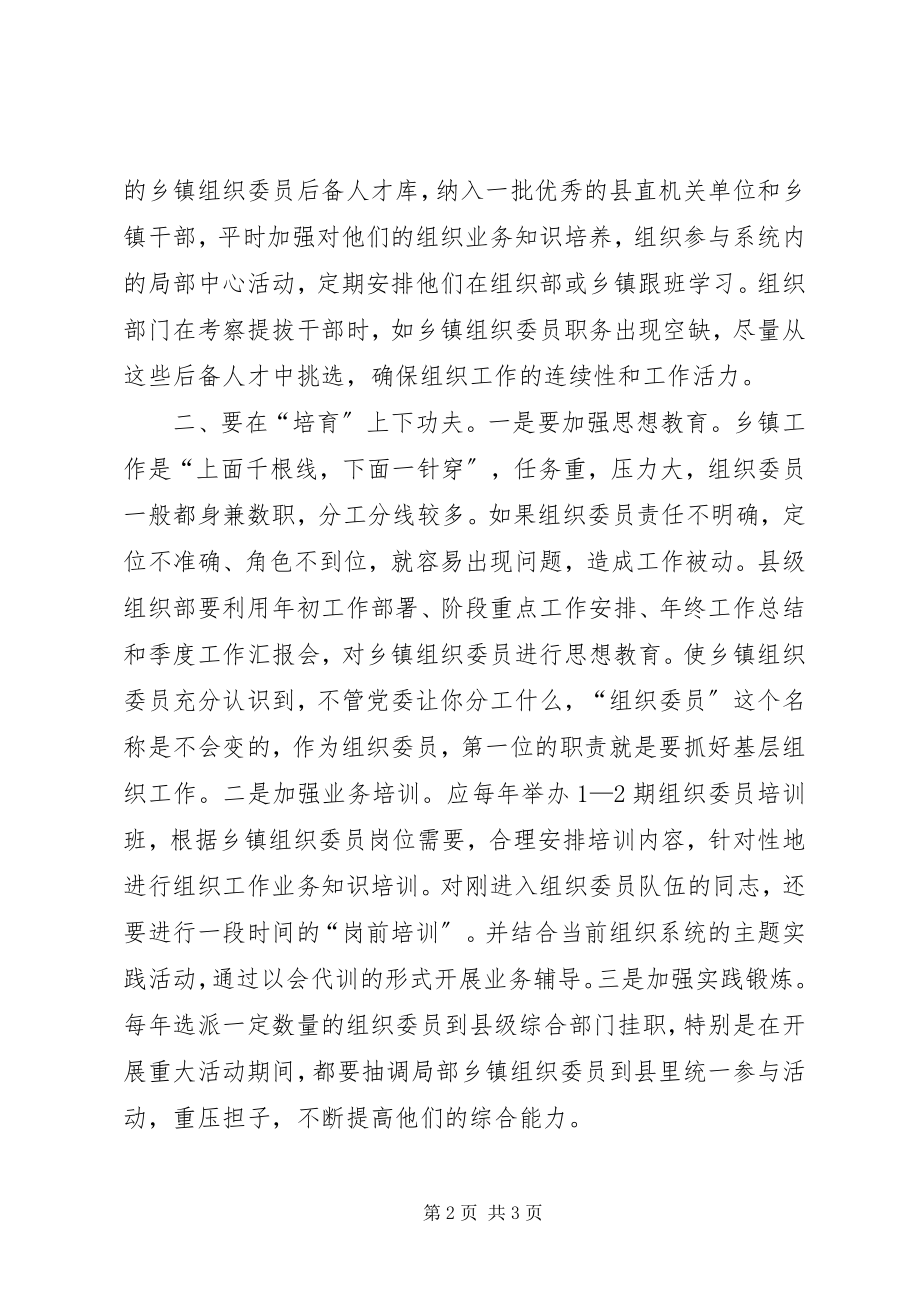 2023年乡镇组织委员队伍建设调研报告.docx_第2页