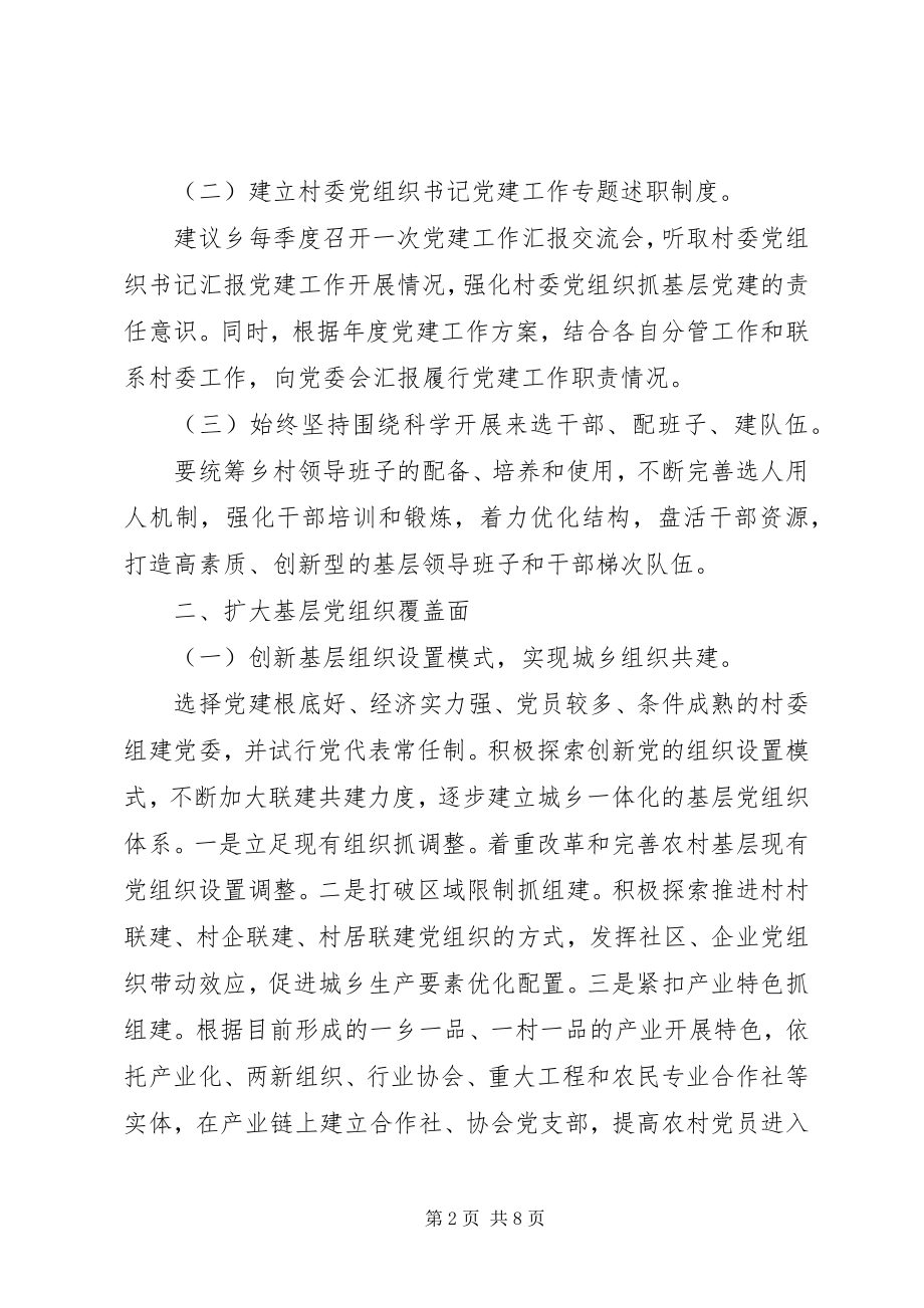 2023年乡镇基层党建工作的调研报告.docx_第2页