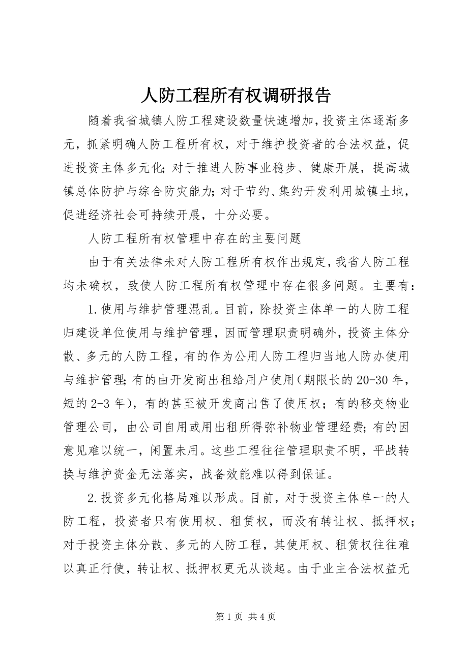 2023年人防工程所有权调研报告.docx_第1页