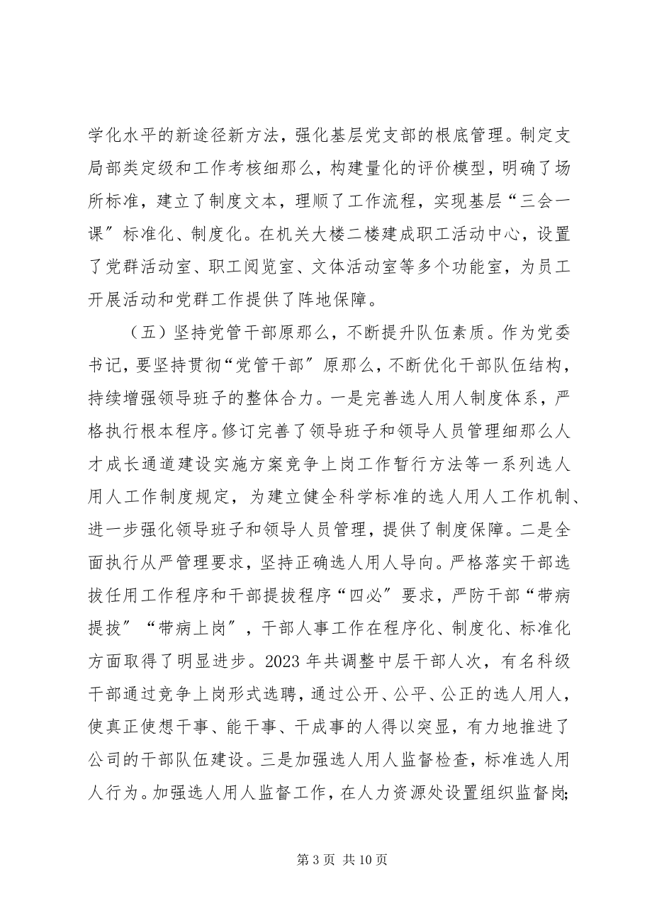 2023年企业党委书记党建工作述职报告.docx_第3页